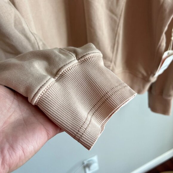 FP Movement X Hatch SMALL Intercept Maternity Pullover Sweatshirt Desert Sand - Picture 4 of 10